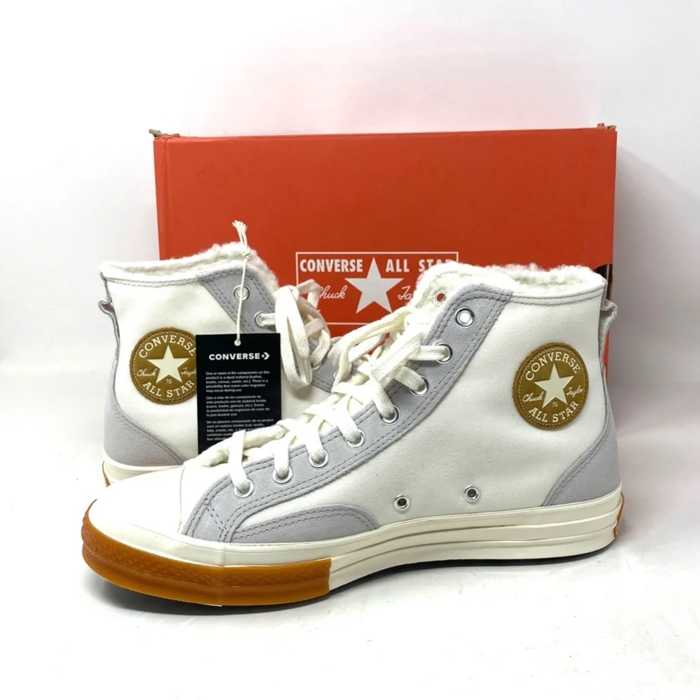 Converse Chuck 70 Sneaker Hi Vintage White Casual Shoes Men Canvas Suede A04409C - Picture 4 of 12